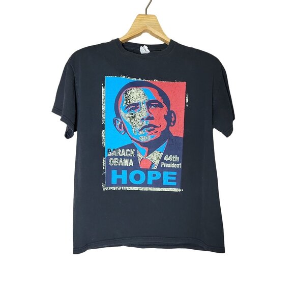 Tops - Barack Obama 44th President Hope Poster T-shirt Size Medium